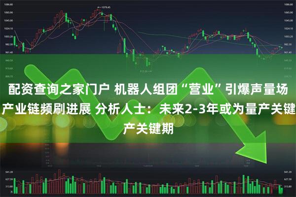 配资查询之家门户 机器人组团“营业”引爆声量场！产业链频刷进展 分析人士：未来2-3年或为量产关键期